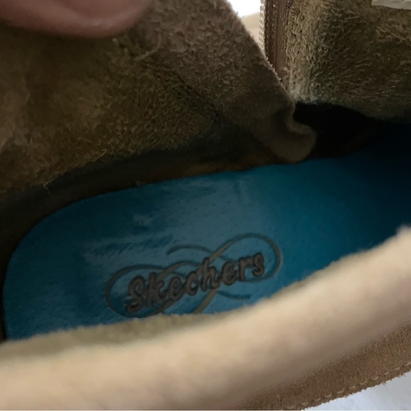 Skechers Tan Leather
Zip Cuffed Tall Heel Ankle
Booties Women's Size 9 - Picture 9 of 9